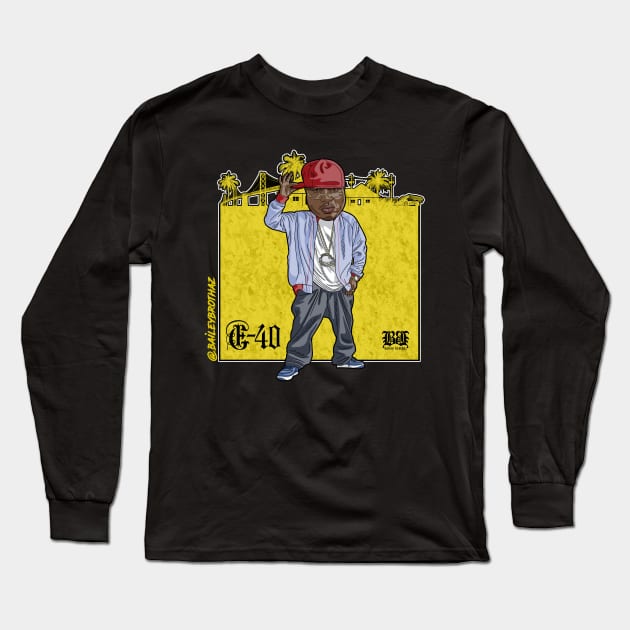 E-40 Long Sleeve T-Shirt by BaileyBrothaz